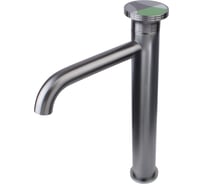 Смеситель высокий на раковину Bronze de Luxe OMG! графит/зеленый 9008GM-G