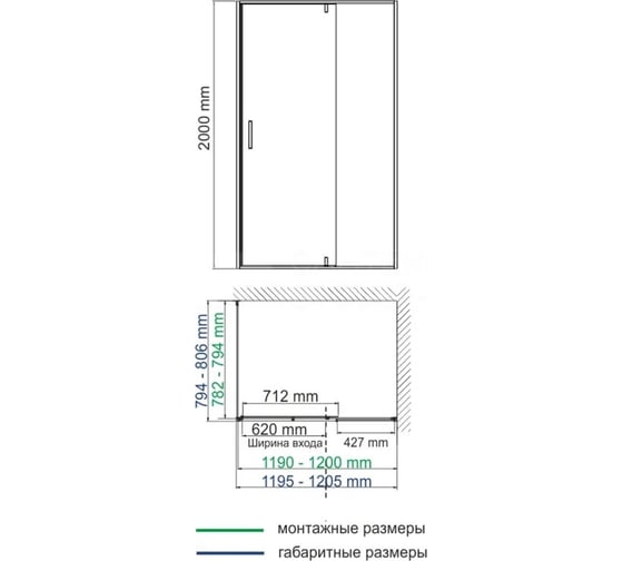 Душевой уголок WasserKRAFT Aisch 55P06