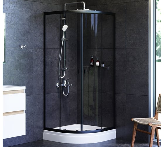 Душевое ограждение AM.PM X-Joy, Twin Slide без поддона, 90x90 W88G-205-090BT