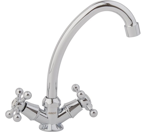 Смеситель для кухни ARCO А4507 круглые маховики, пластик 11684 ИС.240573 1