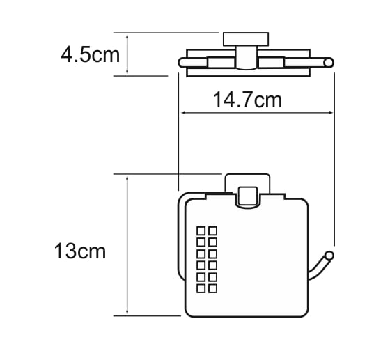 Держатель туалетной бумаги WasserKRAFT Dill K-3925