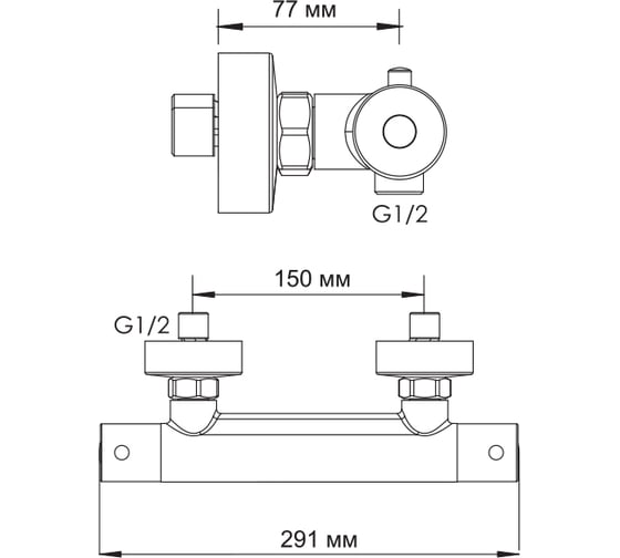 Термостатический смеситель для душа WasserKRAFT Berkel Thermo 4822