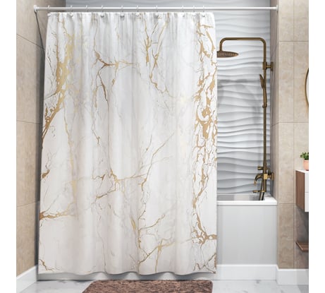 Шторка для ванной WasserKRAFT Sauer SC-79101