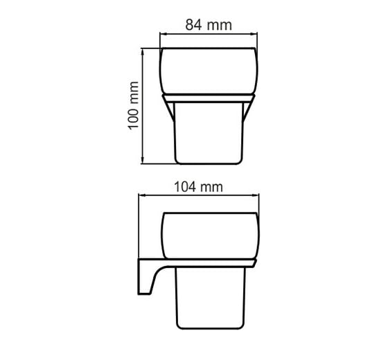 Одинарный подстаканник WasserKRAFT Glan K-5128