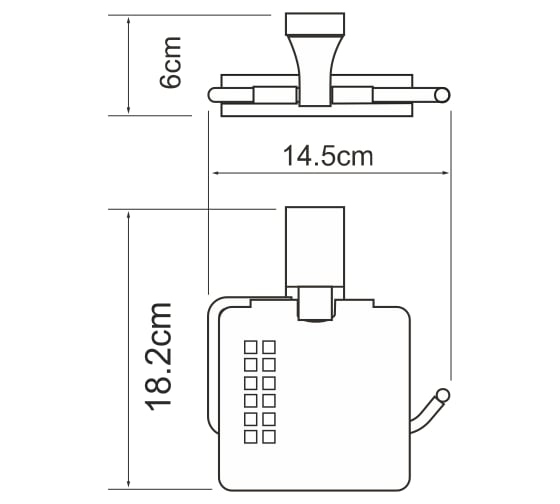 Держатель туалетной бумаги WasserKRAFT Lopau K-6025