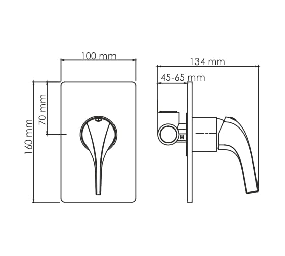 Смеситель для душа WasserKRAFT Sauer 7151