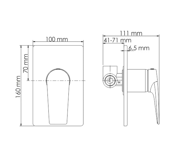 Смеситель для душа WasserKRAFT Wiese 8451