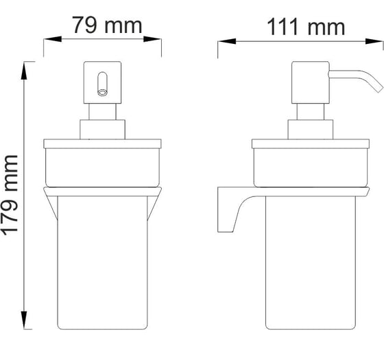 Дозатор для жидкого мыла WasserKRAFT Wiese К-8999