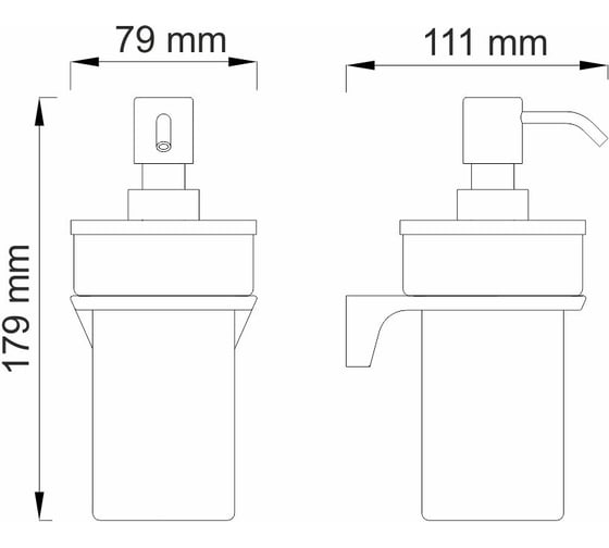 Дозатор для жидкого мыла WasserKRAFT Glan K-5199