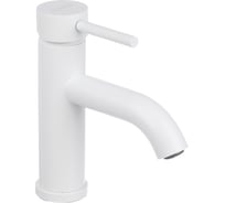 Смеситель для раковины СоюзКран керам. картридж 35мм, нерж. сталь, белый SS02-M132 567-073