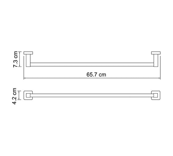 Держатель полотенец WasserKRAFT Dill одинарный K-3930