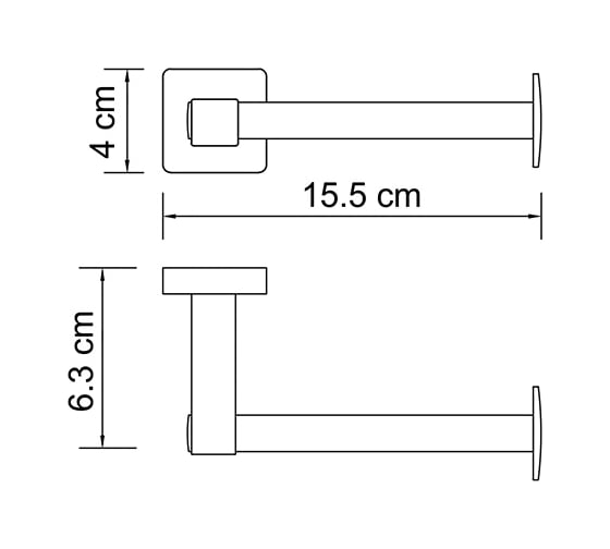 Держатель туалетной бумаги WasserKRAFT Dill K-3996
