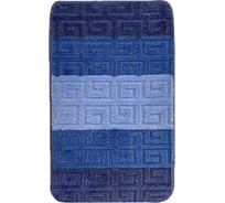 Коврик для ванной комнаты dekorelle Bravo, синий, размер 50x80см BrM02-3