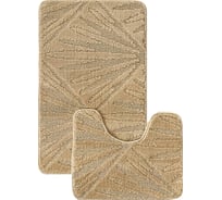 Комплект ковриков для ванной комнаты dekorelle Bravo, бежевый, размер 50x80см+50x40см Brk10-4