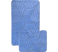 Комплект ковриков для ванной комнаты dekorelle Bravo, -6, серый, размер 50x80см+50x40см Brk11