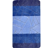 Коврик для ванной комнаты dekorelle Bravo, синий, размер 60x100см BrM05-1