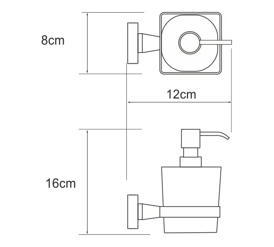 Дозатор для жидкого мыла WasserKRAFT Dill K-3999