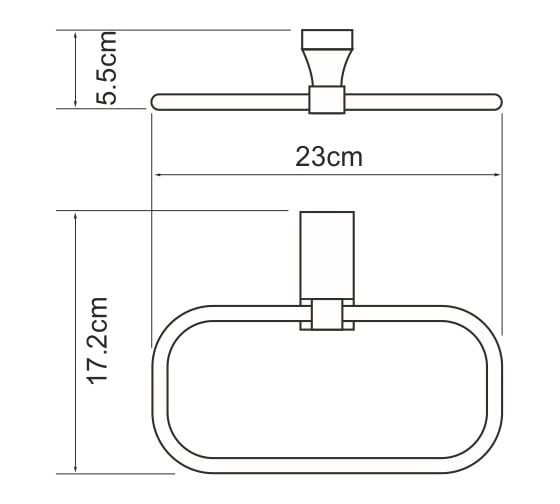Держатель полотенец WasserKRAFT Lopau K-6060
