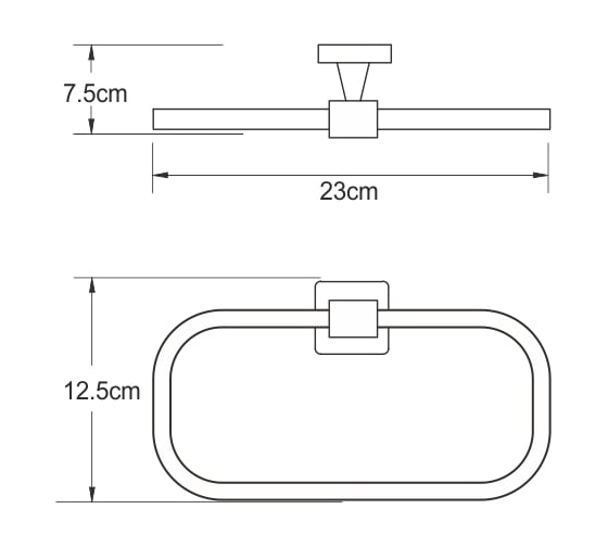 Держатель полотенец WasserKRAFT Dill K-3960