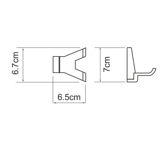 Двойной крючок WasserKRAFT Lopau K-6023D