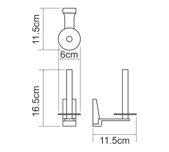 Держатель туалетной бумаги WasserKRAFT Lopau K-6097