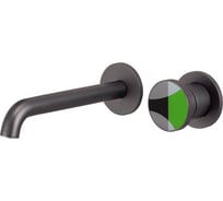 Смеситель настенный BRONZE DE LUXE OMG! графит/зеленый 9007GM-G