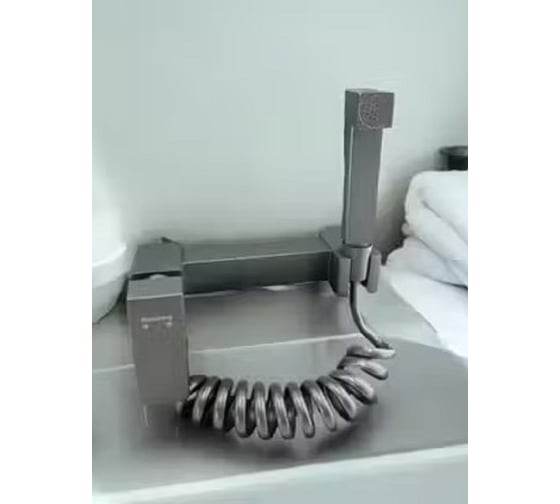 Смеситель для биде с гигиеническим душем Rainsberg титан RH525Y
