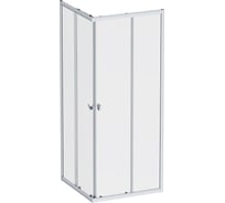 Душевое ограждение AM.PM Sunny квадратное, раздвижн двери 80x80 серебро,стекло прозрачн W87G-403-8080-MT