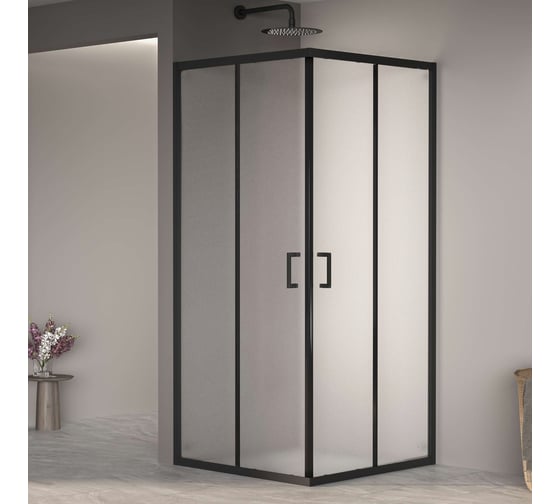 Душевой уголок RGW 90* 90*195 PA-030-B Квадрат/Чёрный/Матовое/6 мм (Easy) 3508103099-24