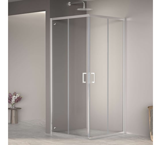 Душевой уголок RGW 80* 80*195 PA-030 Квадрат/Хром/Прозрачное/6 мм (Easy) 3508103088-11