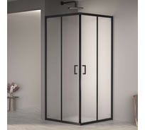 Душевой уголок RGW 80* 80*195 PA-030-B Квадрат/Чёрный/Матовое/6 мм (Easy) 3508103088-24
