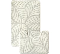 Комплект ковриков для ванной комнаты Dekorelle Bravo, кремовый, разм.60x100см+50x60см Brk11-3