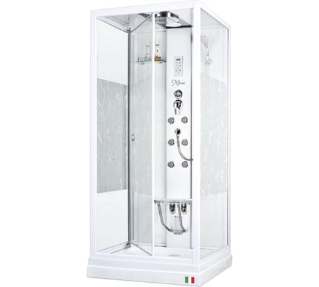 Душевая кабина MARONI FIRENZE WLD-034Р 90x90x210 стекло c рисунком-4 кор. 462225