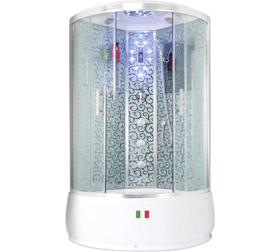 Душевая кабина MARONI RIMINI WDA-023Р 91x91x216 с рисунком-4 кор. 444503