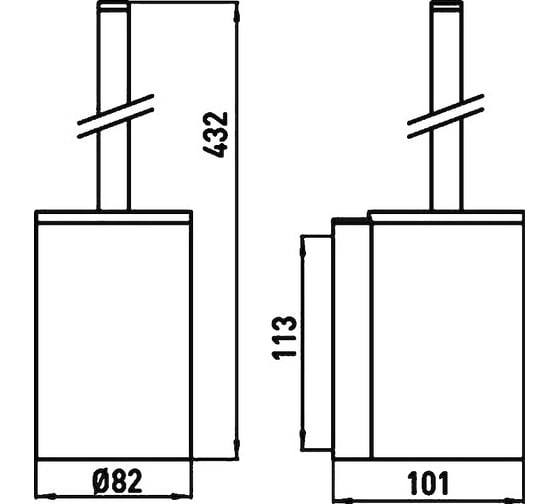 Ёршик Emco System2 82x101x432, хром 3515 001 00
