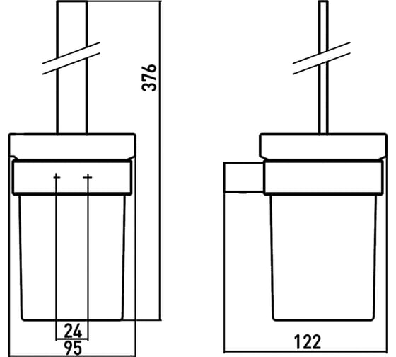 Ёршик Emco Loft 95x122x376, хром 0515 001 00