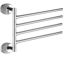 Держатель для полотенец для ванной и кухни FASHUN поворотный, настенный, хромированный A1614