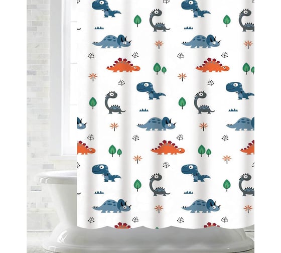 Штора для ванной PRIMANOVA DINO 180x200 PLE DR-60065