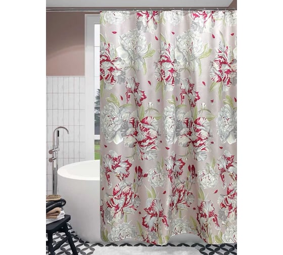 Штора для ванной PRIMANOVA PEONY 180x200 PLE DR-60072 1