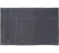 Коврик для ванной VETTA синель, 40x60 см, ворс 1.2 см, серый 462-727