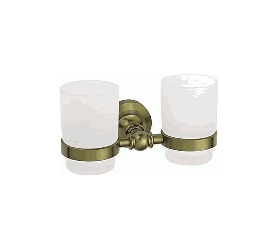 Держатель с двумя стаканами LEDEME бронза L1308С 895348