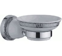 Настенная мыльница LEDEME керамика, белая/серебро L3602 896042