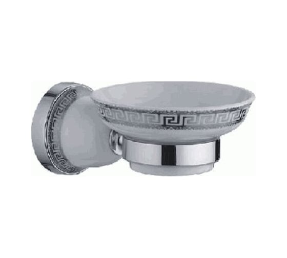 Настенная мыльница LEDEME керамика, белая/серебро L3602 896042 1