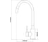 Смеситель для кухни SHIMIZU с гибким изливом white-S smz 1006558 6