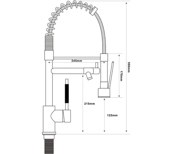Смеситель для кухни SHIMIZU с душевой лейкой shower-S smz 1006560