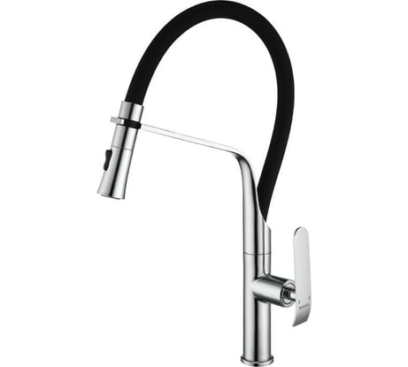 Смеситель для кухни SHIMIZU с гибким изливом и режимом душ Lux Black-S smz 1006567
