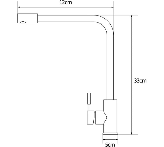 Смеситель для кухни SHIMIZU High-s smz 1006570