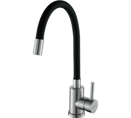 Смеситель для кухни SHIMIZU с гибким изливом black-S smz 1006557