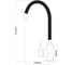 Смеситель для кухни SHIMIZU с гибким изливом black-S smz 1006557 6
