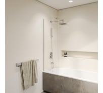 Шторка на ванну RGW 30*150 SC-056 Хром/Прозрачное/6 мм, 28-30, Easy Clean 351105630-11